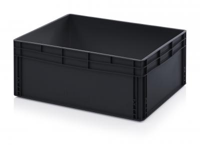 ESD Antistatic Euro Bin Containers - 80 x 60 x 32 cm (L x W x H) - 666 ESD EG 86/32 HG